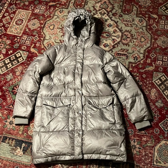 Simons metallic puffer parka - Picture 1 of 12